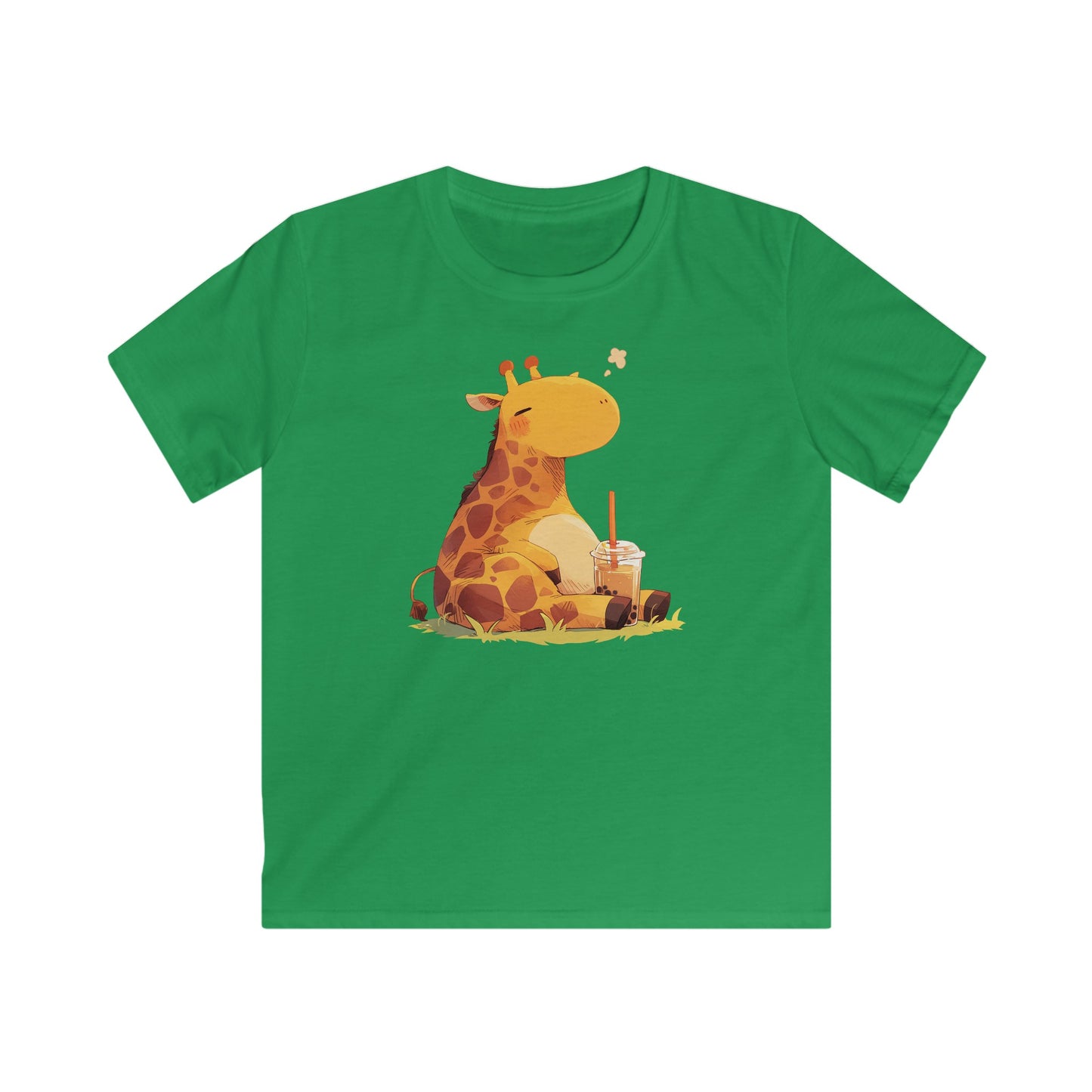 Pummelige Kawaii Giraffe Kinder T-Shirt