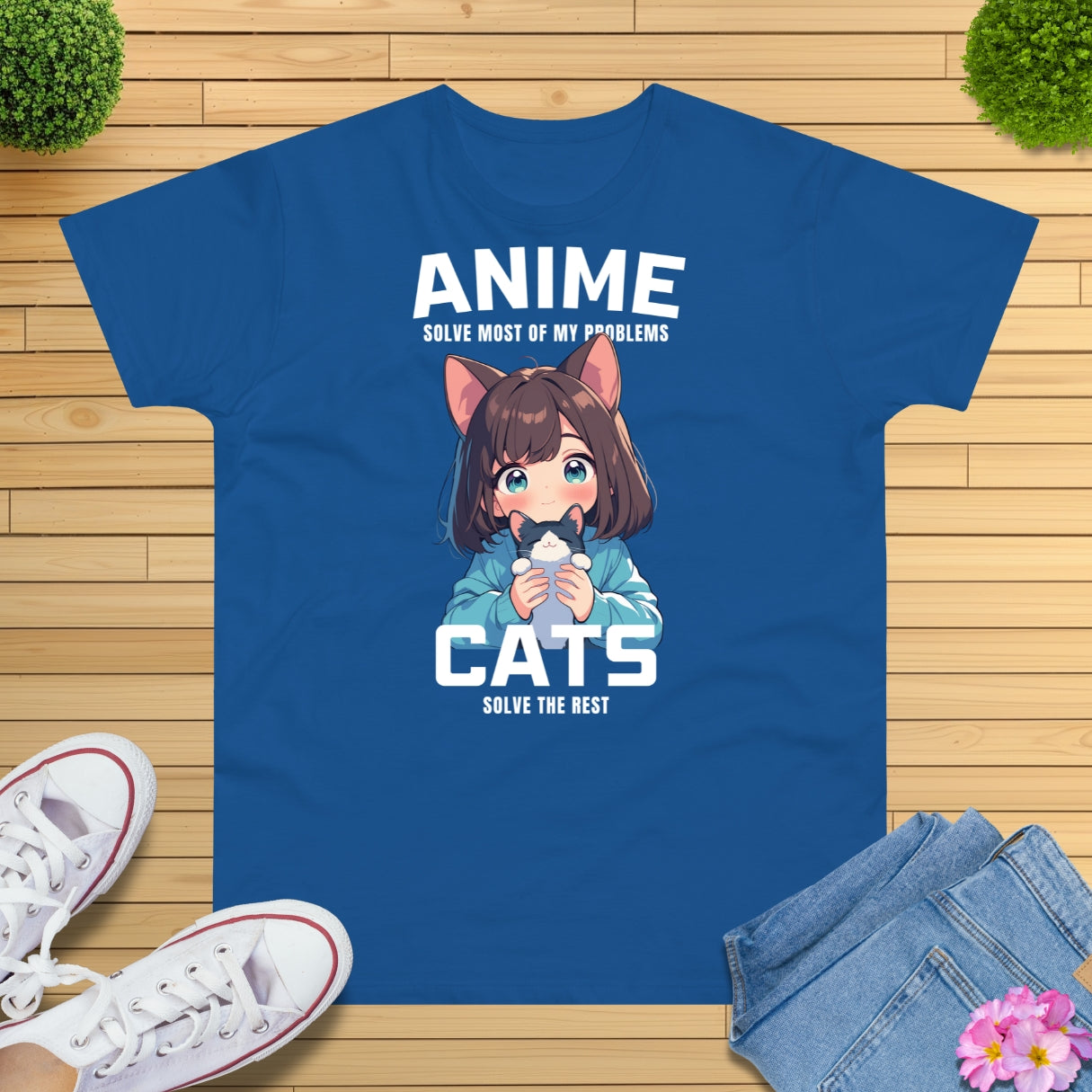 Anime and cats T-Shirt