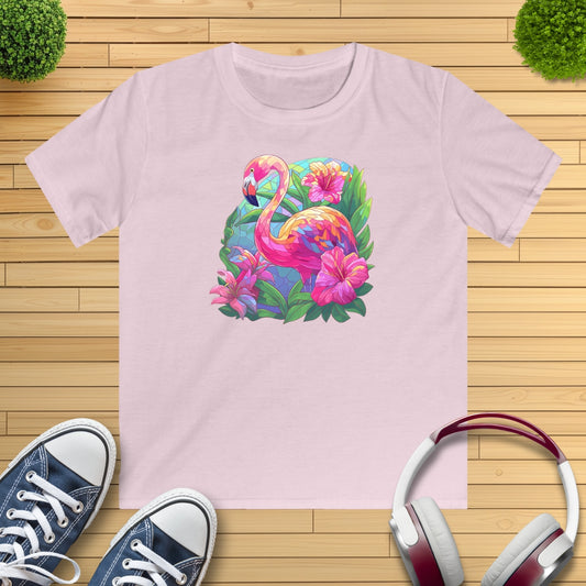 Flamingo Mosaik Kinder T-Shirt