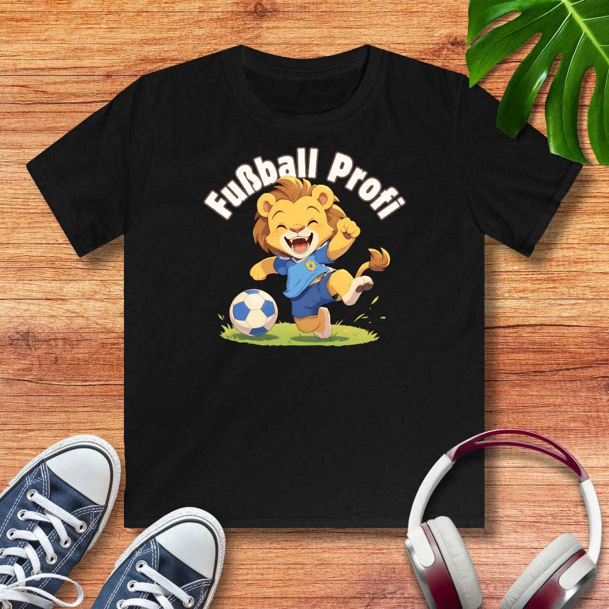 Fußball Profi Löwe Kinder T-Shirt