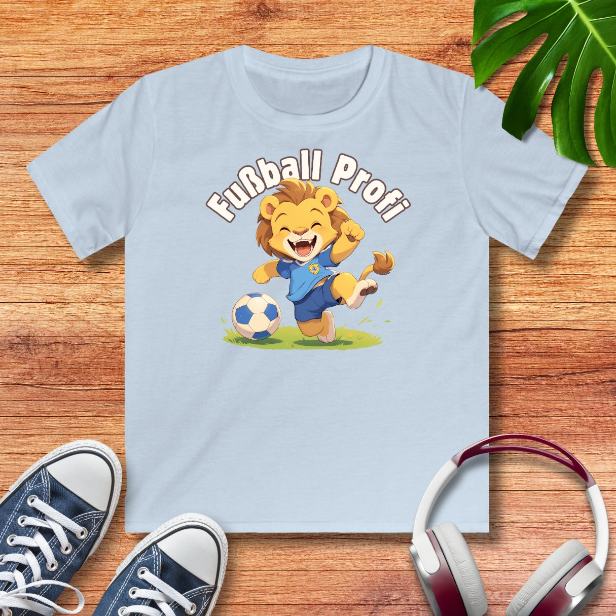 Fußball Profi Löwe Kinder T-Shirt