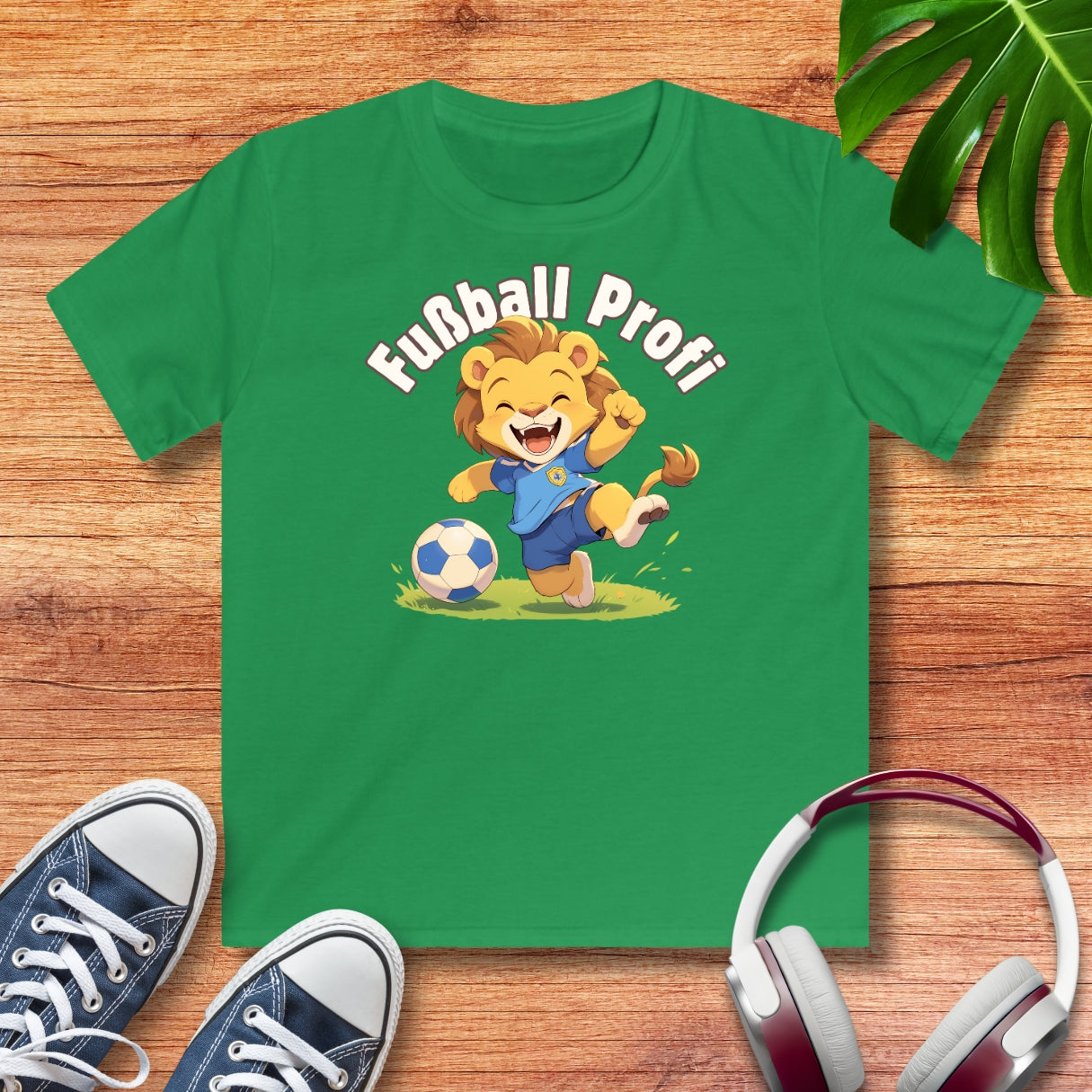Fußball Profi Löwe Kinder T-Shirt