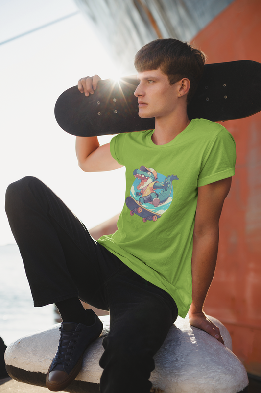 Skateboard Krokodil jump T-Shirt