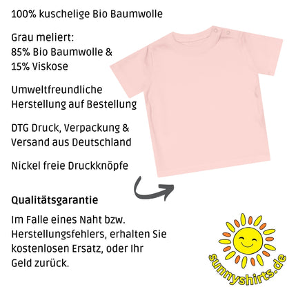 Blumen Hase Baby T-Shirt