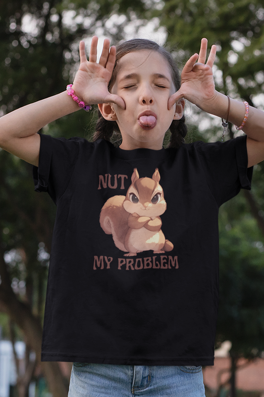 Eichhörnchen "NUT MY PROBLEM" Kinder T-Shirt