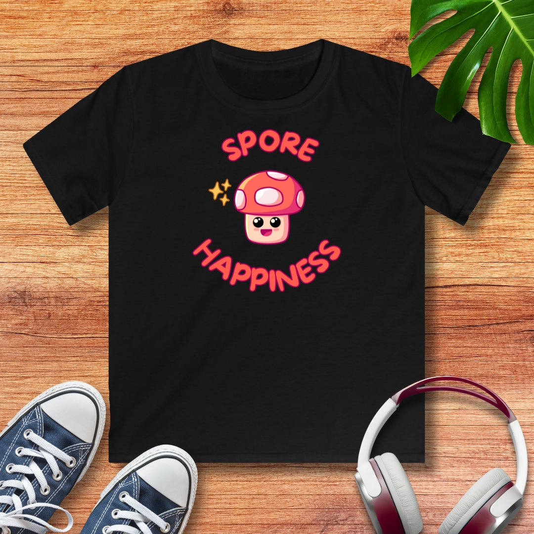 Pilz spore happiness Kinder T-Shirt