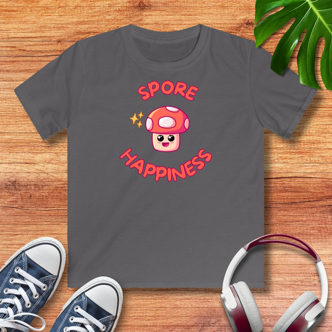 Pilz spore happiness Kinder T-Shirt