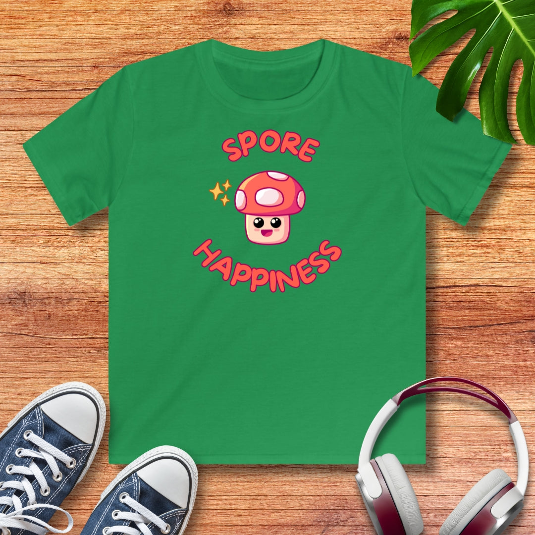 Pilz spore happiness Kinder T-Shirt