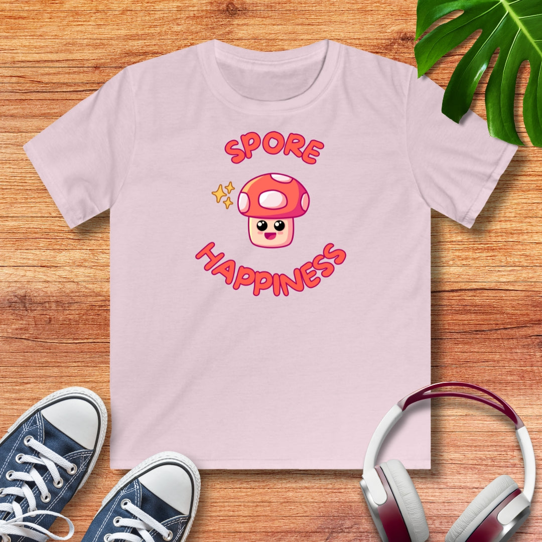 Pilz spore happiness Kinder T-Shirt