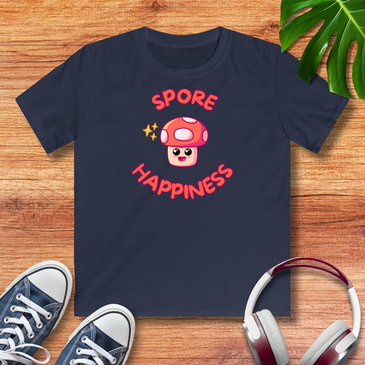 Pilz spore happiness Kinder T-Shirt