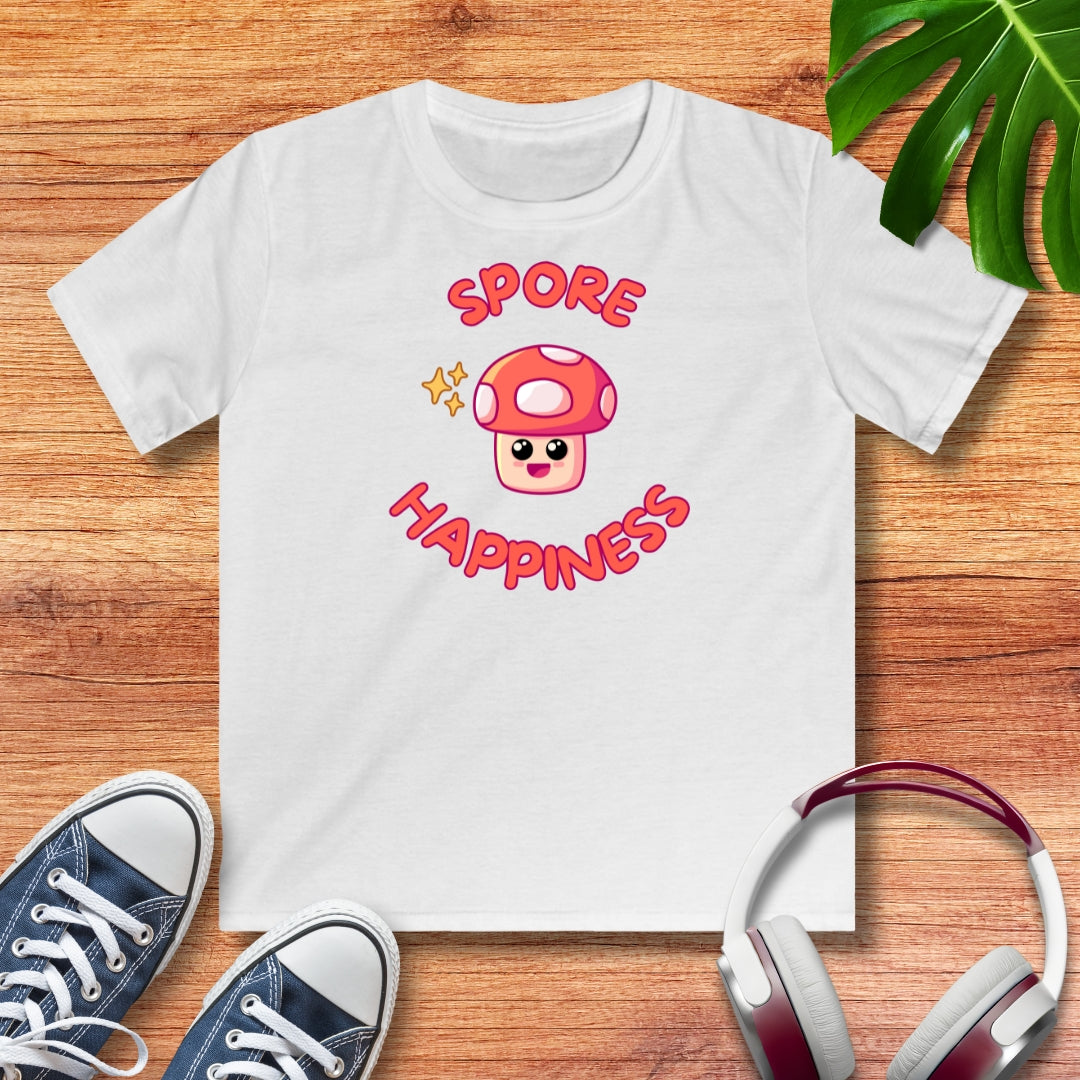 Pilz spore happiness Kinder T-Shirt