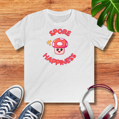 Pilz spore happiness Kinder T-Shirt