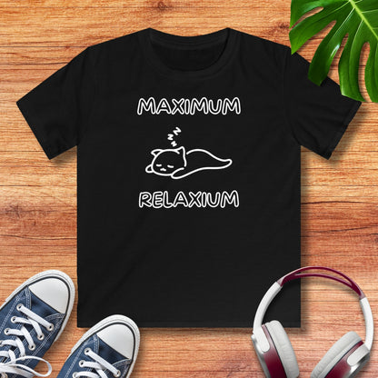 Maximum Relaxium Katze Kinder T-Shirt
