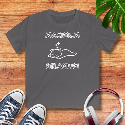 Maximum Relaxium Katze Kinder T-Shirt