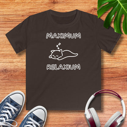 Maximum Relaxium Katze Kinder T-Shirt