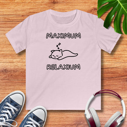 Maximum Relaxium Katze Kinder T-Shirt