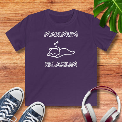 Maximum Relaxium Katze Kinder T-Shirt