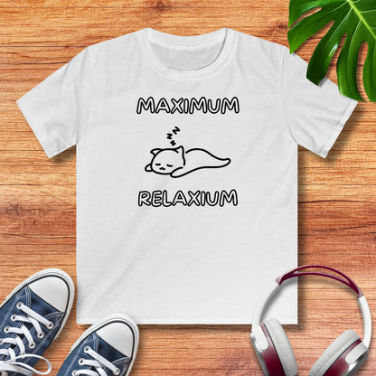 Maximum Relaxium Katze Kinder T-Shirt