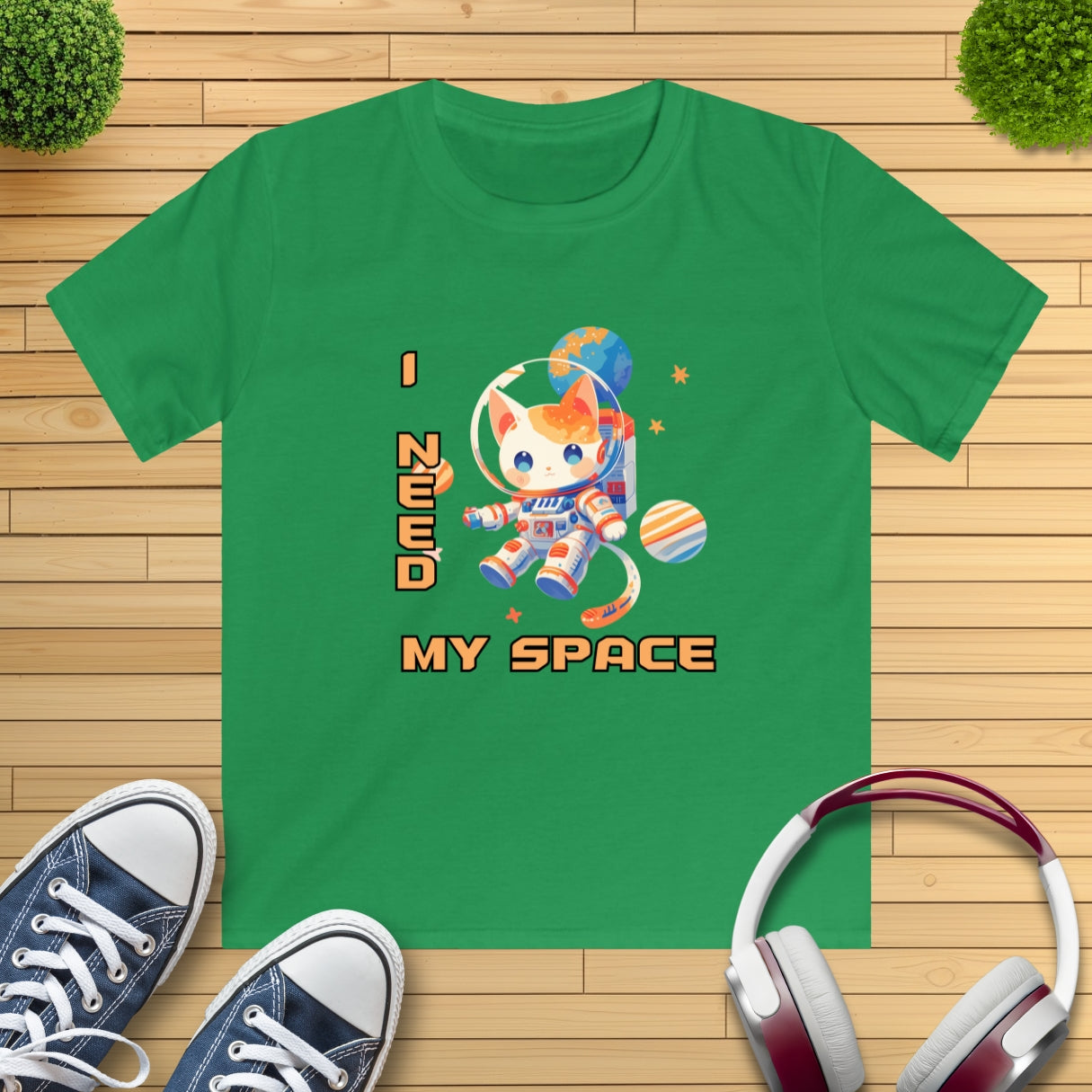 Katze I need my space Kinder T-Shirt