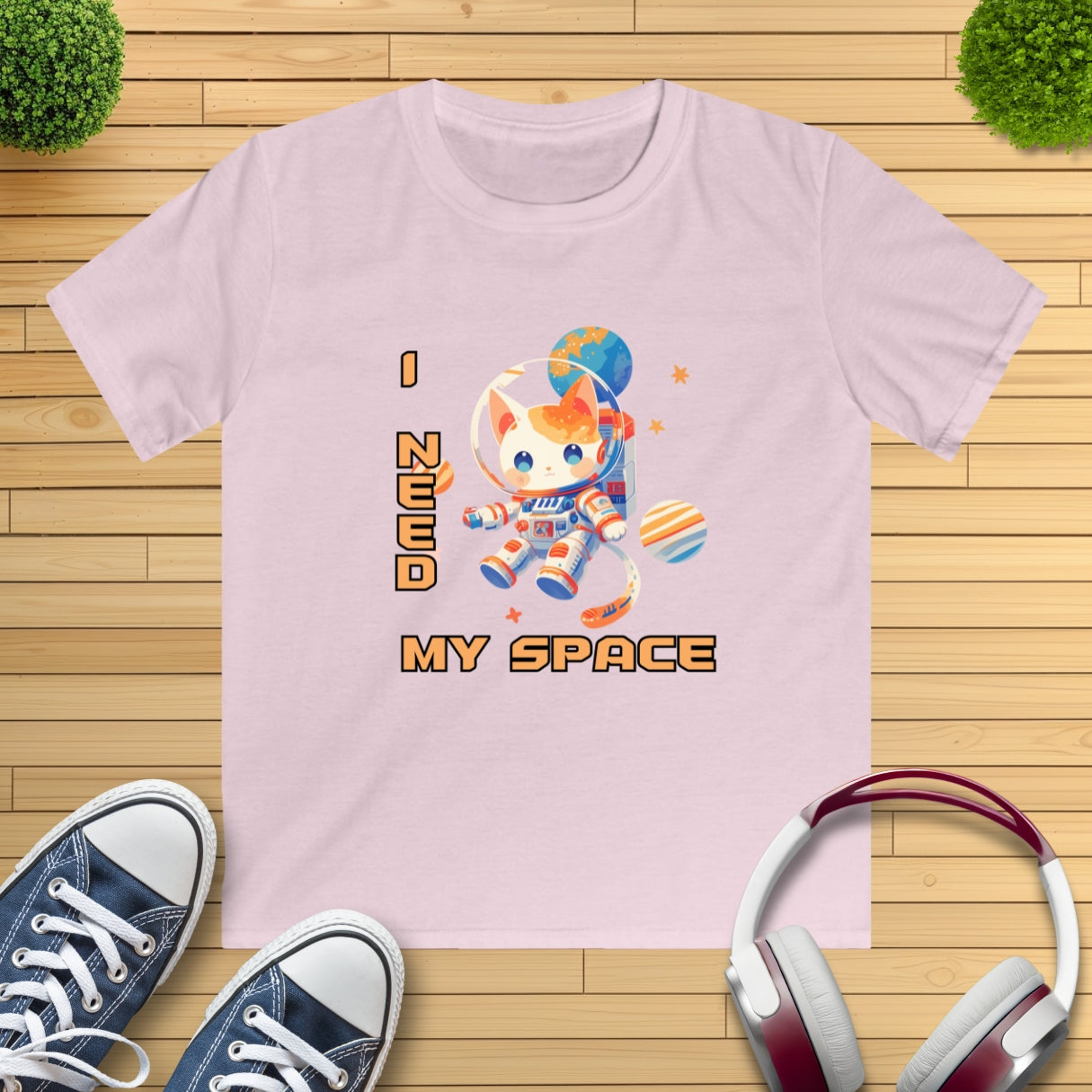 Katze I need my space Kinder T-Shirt