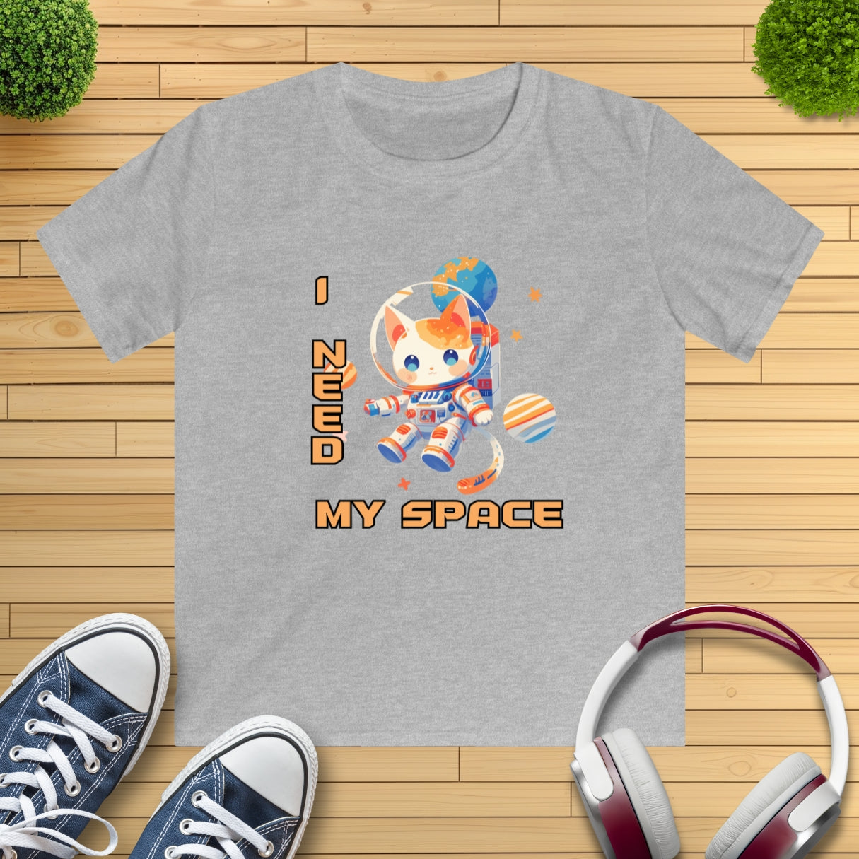 Katze I need my space Kinder T-Shirt