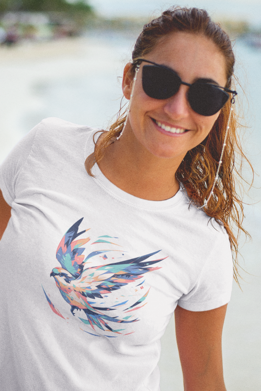 Mosaik Vogel Fly Frauen T-Shirt