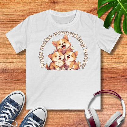 Dog Corgi Kinder T-Shirt