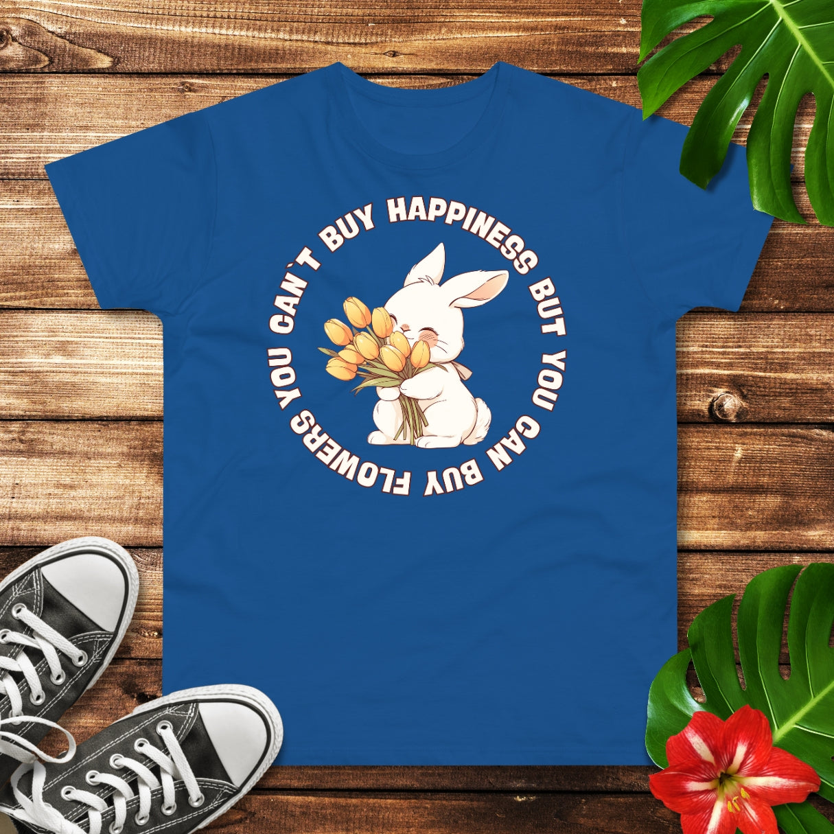 Blumen Hase T-Shirt