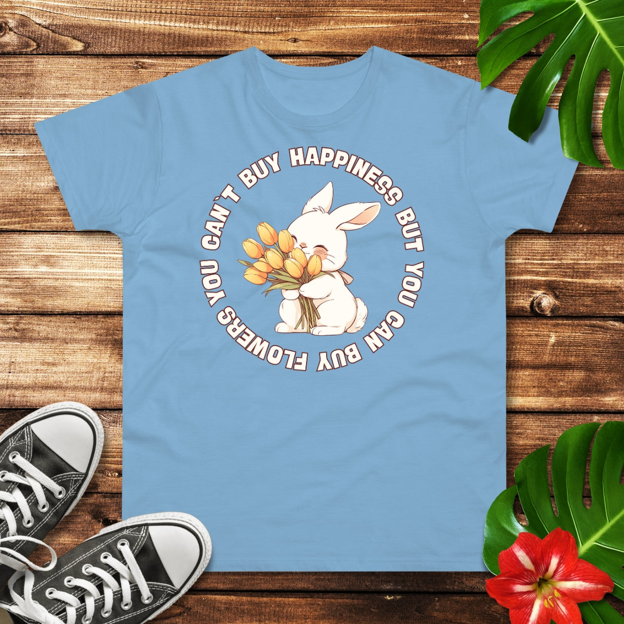 Blumen Hase T-Shirt