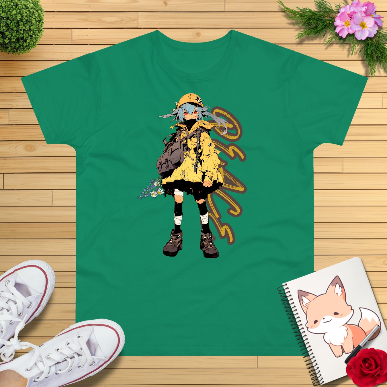 Cyberpunk girl peace T-Shirt