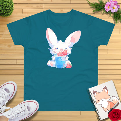 Slush-Eis Erdbeer Hase T-Shirt