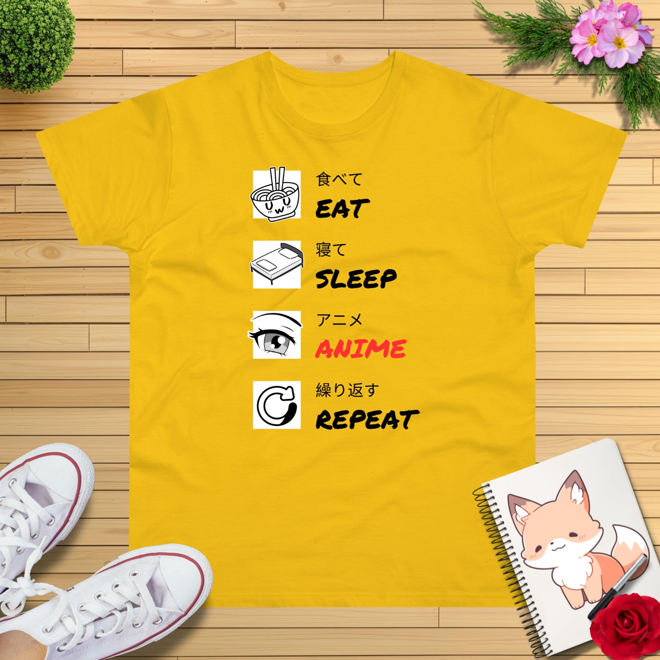 Eat-Sleep-Anime-Repeat T-Shirt