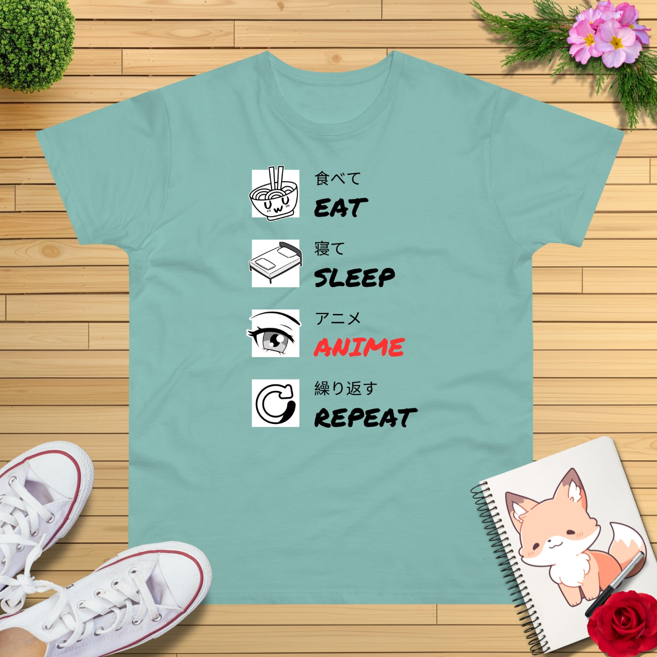 Eat-Sleep-Anime-Repeat T-Shirt