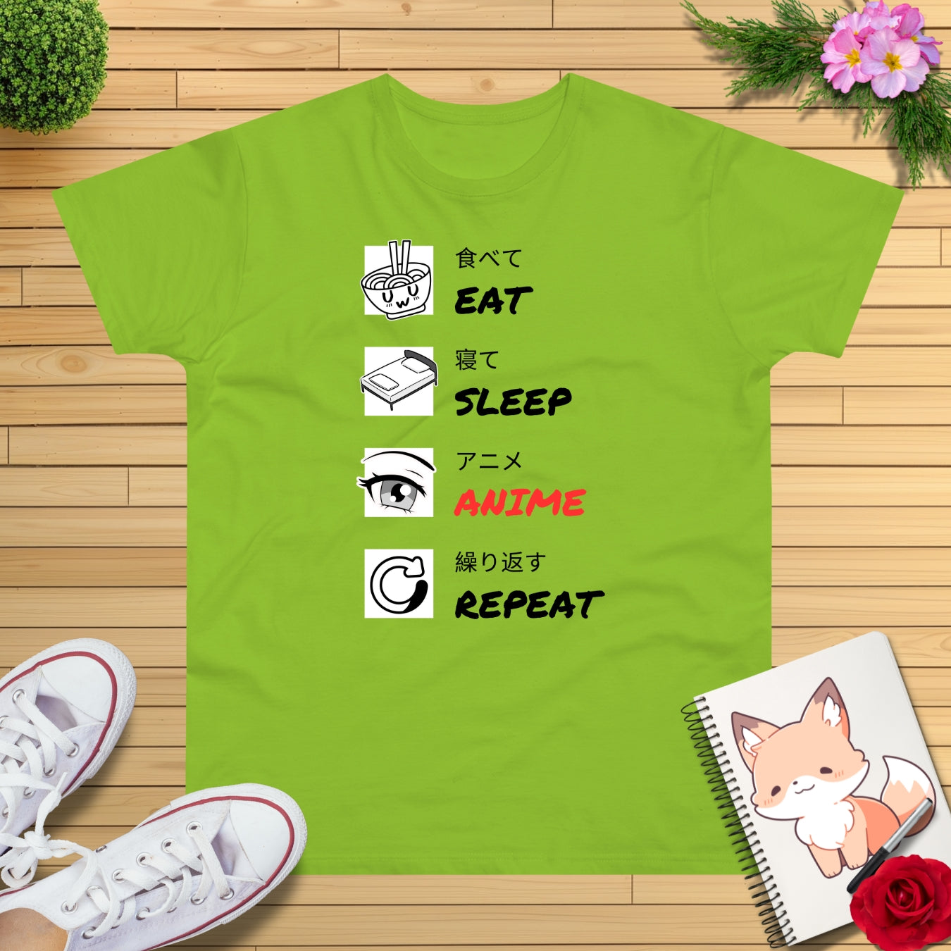 Eat-Sleep-Anime-Repeat T-Shirt