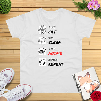 Eat-Sleep-Anime-Repeat T-Shirt