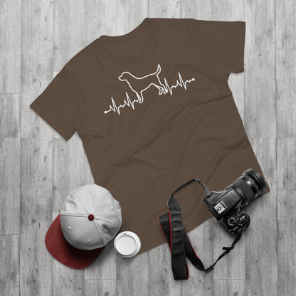 Herzschlag EKG Hund T-Shirt