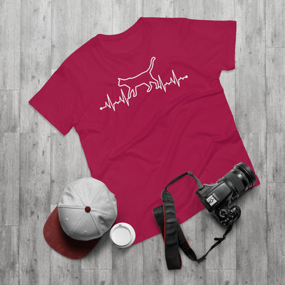 Herzschlag EKG Katze T-Shirt