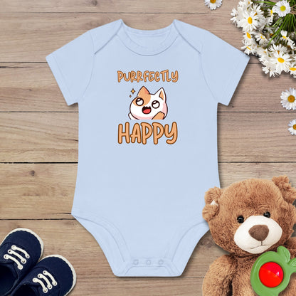 Purrfectly Happy Katze Kurzarm Body