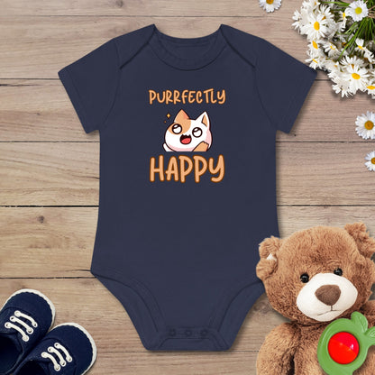 Purrfectly Happy Katze Kurzarm Body