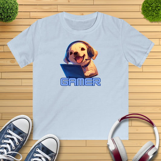 Kawaii Labrador Gamer Kinder T-Shirt
