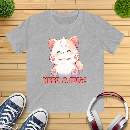 Katze need a hug Kinder T-Shirt