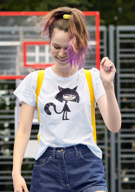 Manga Cat-Teen Kinder T-Shirt