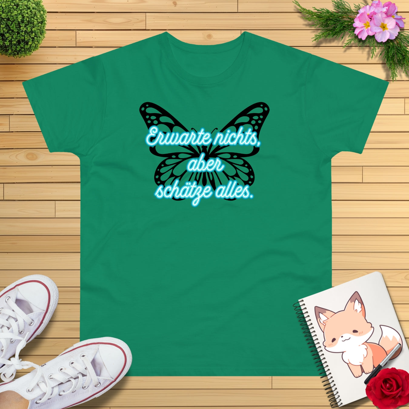 Schmetterling blau T-Shirt