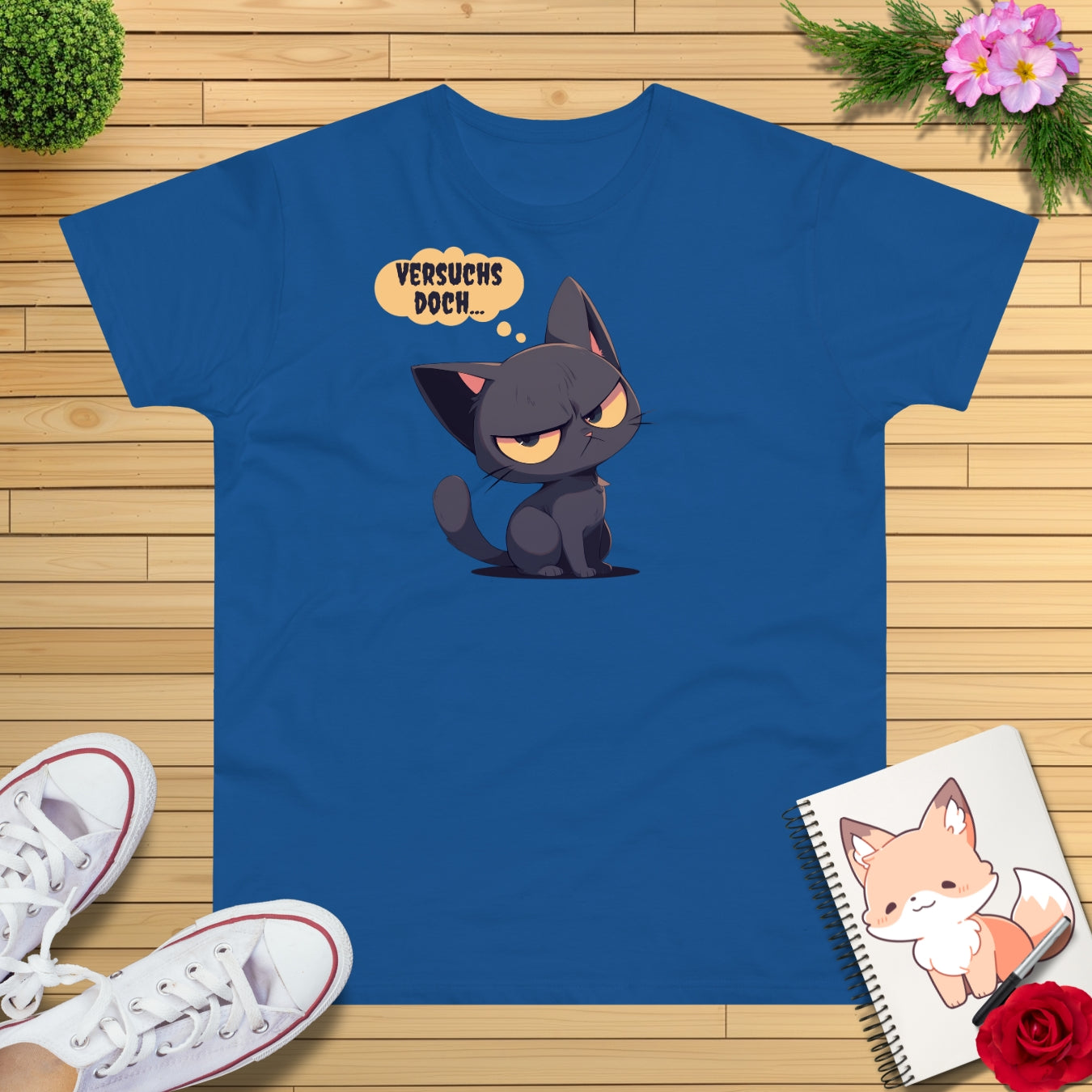 "versuchs doch" Katze T-Shirt