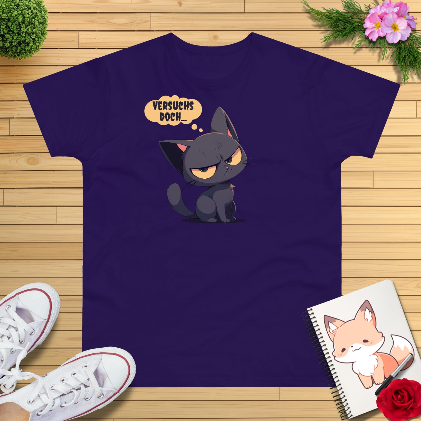 "versuchs doch" Katze T-Shirt