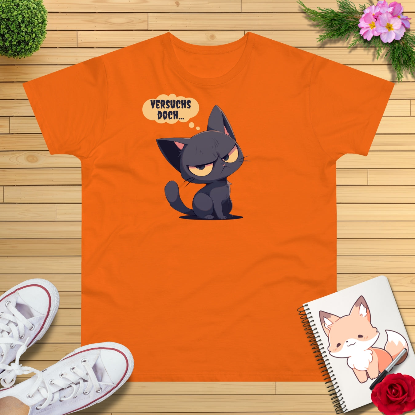 "versuchs doch" Katze T-Shirt