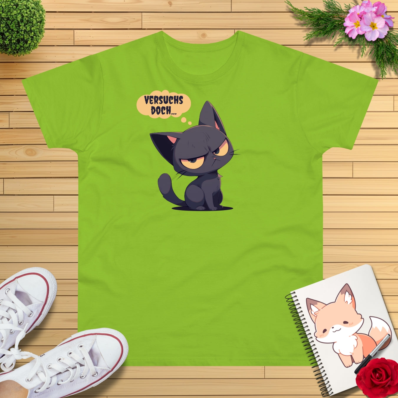 "versuchs doch" Katze T-Shirt