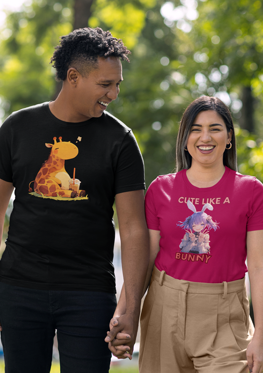 Pummelige Kawaii Giraffen T-Shirt