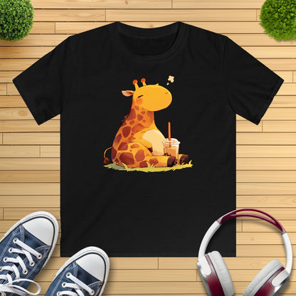 Pummelige Giraffe Kinder T-Shirt