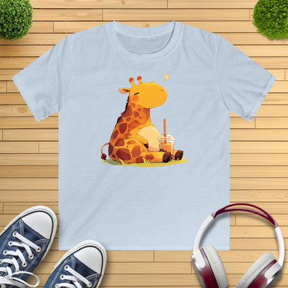 Pummelige Giraffe Kinder T-Shirt